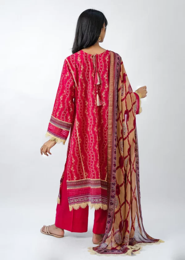 Meerak 3PC UnstitchedEmbroidered Lawn Suit