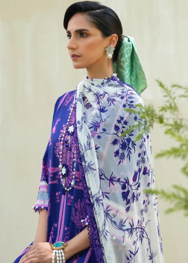Sana Safinaz 3PC Unstitched Embroidered Printed Lawn Suit