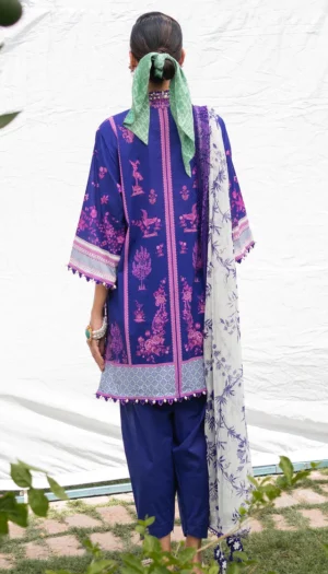 Sana Safinaz 3PC Unstitched Embroidered Printed Lawn Suit