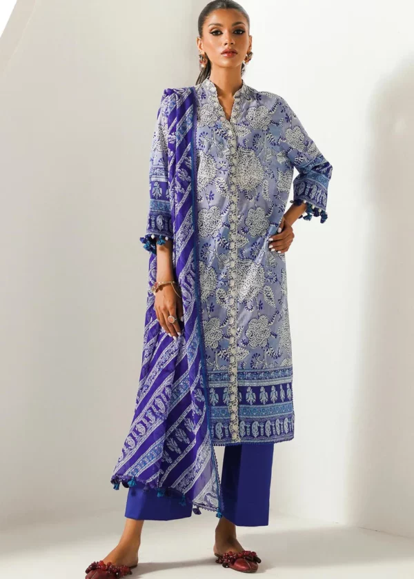 Sana Safinaz 3PC Unstitched Embroidered Printed Lawn Suit
