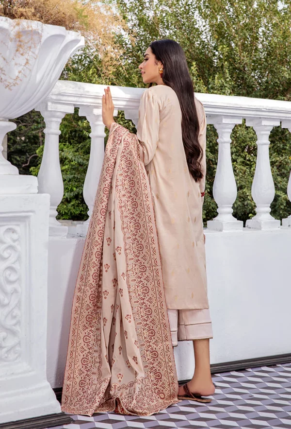 Kalam 3PC Unstitched Embroidered Jacquard Lawn Suit