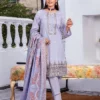 Kalam 3PC Unstitched Embroidered Jacquard Lawn Suit